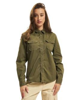 Brandit Damen Women Vintage Shirt Long Sleeve Klassisches Hemd, Olive, M von Brandit