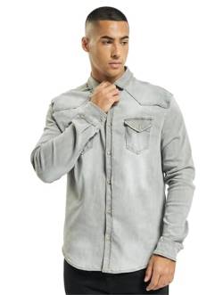 Brandit Denimshirt Riley - Grey - M von Brandit