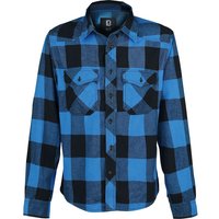 Brandit Flanellhemd - Checkshirt - 3XL bis 7XL - für Männer - Größe 6XL - schwarz/blau von Brandit