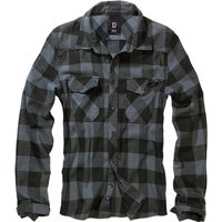 Brandit Flanellhemd - Checkshirt - S bis 7XL - für Männer - Größe 3XL - schwarz/grau von Brandit