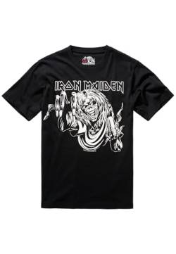 Brandit Herren Iron Maiden Eddy Glow T-Shirt, Black, L von Brandit