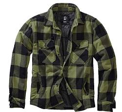 Brandit Herren Lumberjacket Jacke, schwarz-Oliv, 4XL von Brandit