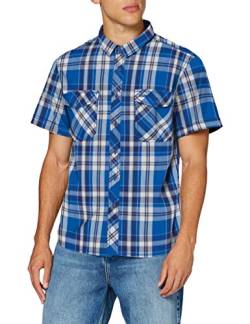 Brandit Herren Roadstar Shirt Short Sleeve Hemd, Blue, XXL von Brandit