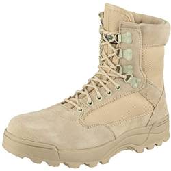 Brandit Herren Tactical Boots Zipper Taktische Militärstiefel, Beige, 42 EU von Brandit