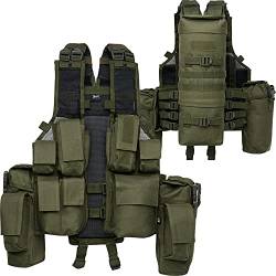 Brandit Herren Tactical Vest, Oliv, OS von Brandit