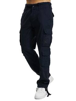 Brandit Hose Pure Vintage Slim Fit, Größe:L, Farbe:Navy Blau von Brandit