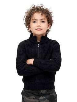 Brandit Kids Marine Troyer Pullover Black Gr. 170/176 von Brandit