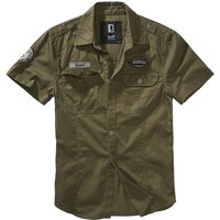 Brandit Kurzarmhemd - Luis Vintageshirt Shortsleeve - S bis 5XL - für Männer - Größe M - oliv von Brandit