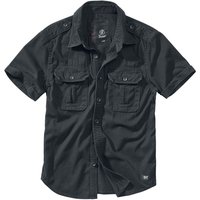 Brandit Kurzarmhemd - Vintage Short Sleeve - S bis 5XL - für Männer - Größe L - schwarz von Brandit