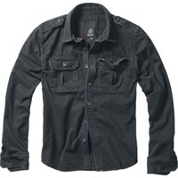 Brandit Langarmhemd - Vintage Shirt - S bis 7XL - für Männer - Größe M - schwarz von Brandit