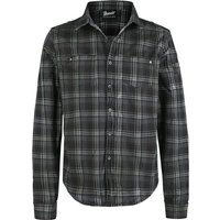 Brandit Langarmhemd - Wire Shirt - S bis 4XL - für Männer - Größe L - dunkelgrau/schwarz von Brandit