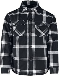 Brandit Lumberjacket Männer Übergangsjacke schwarz/weiß 3XL 100% Baumwolle Basics, Streetwear von Brandit