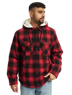 Brandit Lumberjacket hooded red/black Gr. XXL von Brandit