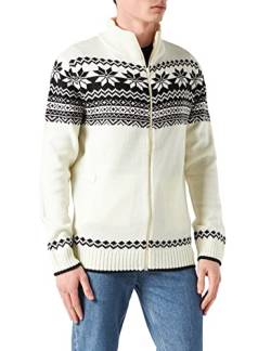 Brandit Norweger Armee Cardigan Jacke Army Pullover Winter Outdoor Winterjacke, Größe:3XL, Farbe:Weiß von Brandit