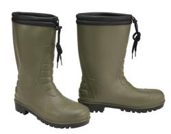 Brandit RAINBOOT GUMMISTIEFEL WINTER MIT FUTTER ARMEE JAGD OUTDOOR GUMMI STIEFEL, Größe:38, Farbe:Oliv von Brandit