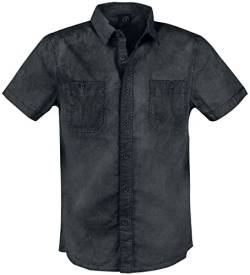 Brandit Roadstar Männer Kurzarmhemd schwarz XXL 100% Baumwolle Basics, Festival, Rockwear, Steampunk von Brandit