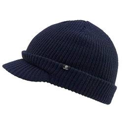 Brandit Shield Cap, Strickmütze mit Schirm, Navy von Brandit