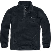 Brandit Sweatshirt - Teddy Fleece Troyer - S bis 5XL - für Männer - Größe 3XL - schwarz von Brandit