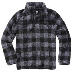 Brandit Teddyfleece Troyer Black/Grey Gr. 4XL von Brandit