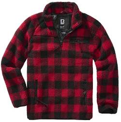 Brandit Teddyfleece Troyer red/Black Gr. S von Brandit