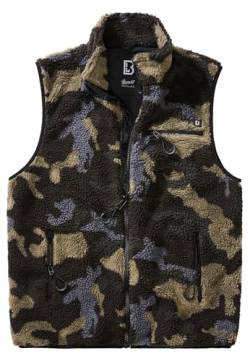 Brandit Teddyfleece Vest Men, Darkcamo, Größe L von Brandit