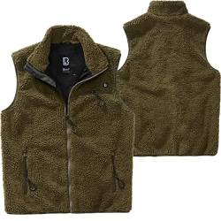 Brandit Teddyfleece Vest Men, Oliv, Größe 4XL von Brandit