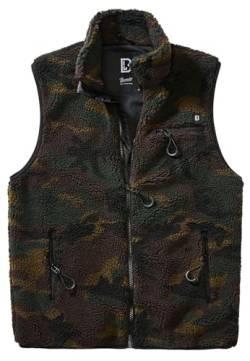 Brandit Teddyfleece Vest Men, Woodland, Größe 5XL von Brandit