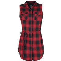 Brandit Top - Gracey Sleeveless Longshirt - S bis 5XL - für Damen - Größe 3XL - rot/schwarz von Brandit