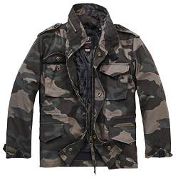 Brandit Unisex Kinder Kids M65 Standard Jacket Jacke, Darkcamo, 122-128 von Brandit