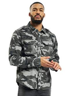 Brandit Vintage Shirt Longsleeve Grey Camo 4XL von Brandit