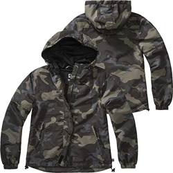 Brandit Windbreaker Sommer mit Zipper Damen, Größe:4XL, Farbe:Darkcamo von Brandit