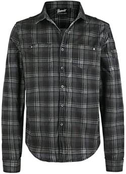 Brandit Wire Shirt Männer Langarmhemd dunkelgrau/schwarz M 100% Baumwolle Casual Wear von Brandit