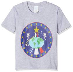 Brands In Limited Mädchen NASA Globe Astronauts Sweatshirt, Grau (Sports Grey SpGry), 5-6 Jahre (Herstellergröße: 5-6Y) von Brands In Limited