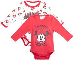 Brandsseller Baby Body Langarm |2er Set | Mit Motiven im Stil von Minnie Maus von Brandsseller