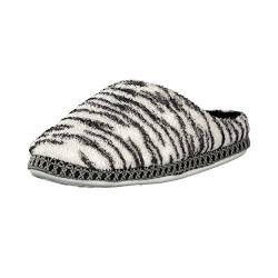 Brandsseller Hausschuhe im Zebra- oder Leopardendesign für Damen - Motiv: Zebra - Größe: 39/40 von Brandsseller