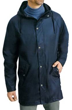 Brandsseller Herren Friesennerz Regenjacke mit Kapuze Outdorjacke Funktionsjacke Blau L von Brandsseller