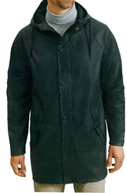 Brandsseller Herren Friesennerz Regenjacke mit Kapuze Outdorjacke Funktionsjacke Schwarz XL von Brandsseller