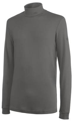 Brandsseller Herren Ski Shirt 48 Grau 100% Baumwolle Langarm Rollkragen von Brandsseller