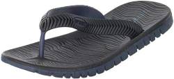 Brandsseller Herren Zehentrenner Flip Flops Pantolette Badelatschen Sommerschuhe Schwarz/Blau 40 von Brandsseller