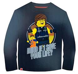 Brandsseller Jungen Langarmshirt T-Shirt mit Motiven im Stil von Play Movie 100% Baumwolle 110/116 Navy von Brandsseller