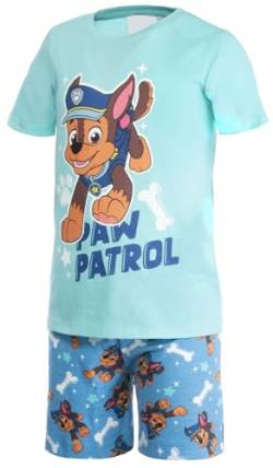 Brandsseller Jungen Schlafanzug Pyjama Freizeitanzug Set mit Motiven im Stil von Paw Patrol - Shirt und Short 98/104 von Brandsseller