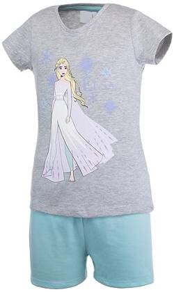 Brandsseller Mädchen Schlafanzug Pyjama Freizeitanzug Set mit Motiven im Stil von Frozen - Shirt und Short 110/116 von Brandsseller