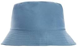 Brandsseller Sonnenhut Uni Design Fischerhut Sommerhut Strandhut Travel Cap 100% Baumwolle Blau von Brandsseller