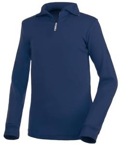 Medico Kinder Ski Shirt, blau, 164, 100% Baumwolle, Langarm, Rollkragen, Reißverschluss, blau, 164 von Brandsseller