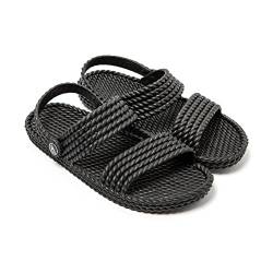 Brasileras Damen Zehensandalen mit Rutschfester Sohle bequem Schuhe für Strand/Schwimmbad/Stadt schwarz 38 EU von Brasileras