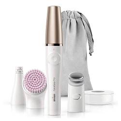 Braun FaceSpa Pro 912 Gesichts-Pfeiler Weiß/Bronze – 3-In-1 Gesichtspilator, Reinigungs- und Verstärkungssystem Für Salon-Schönheit Zuhause Mit 3 Extras von Braun