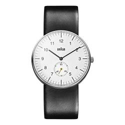 Braun Herren Analog Quarz Armbanduhr BN0024WHBKG von Braun