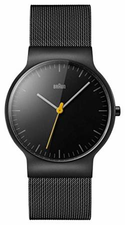 Braun Herren Analog Quarz Armbanduhr BN0211BKMHG von Braun