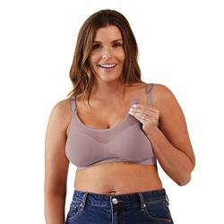 BRAVADO! DESIGNS Body Silk Seamless Sheer Wireless Maternity & Still-BH | B C D DD/E DDD/F Cup - Violett - Large von Bravado Designs