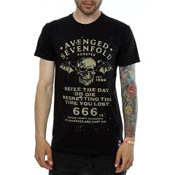 Avenged Sevenfold Herren T-Shirts - Seize The Day - Schwarz - Black - Medium von Bravado